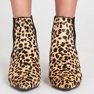 Alfani Hazzel Women’s Leopard, Ankle Bootie Calf Hair Size 7.5